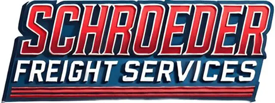 Schroeder Freight Services logo in red and blue.